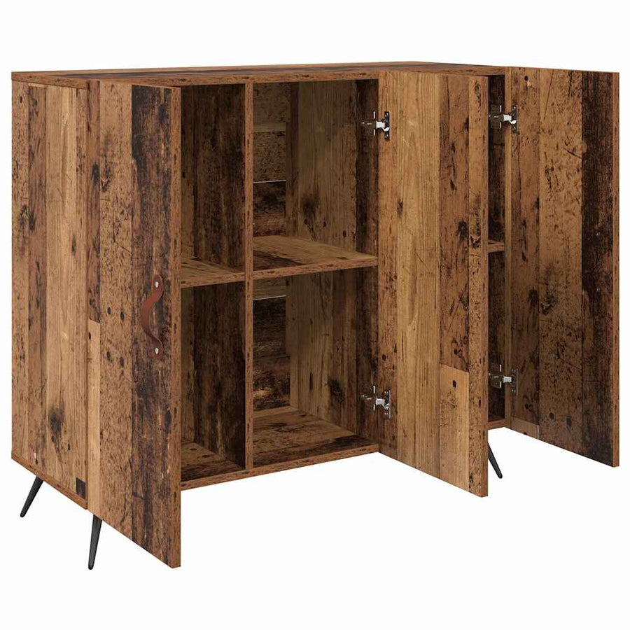 Dressoir Bruin 90 x 34 x 80 cm Bewerkt hout