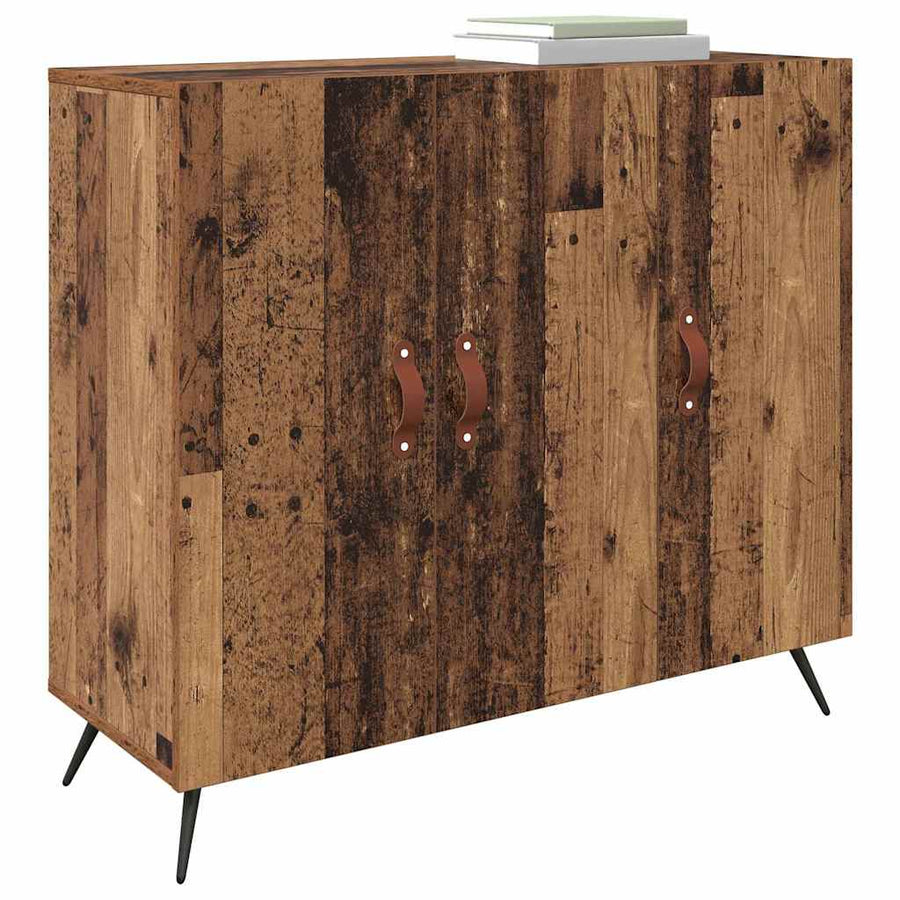 Dressoir Bruin 90 x 34 x 80 cm Bewerkt hout