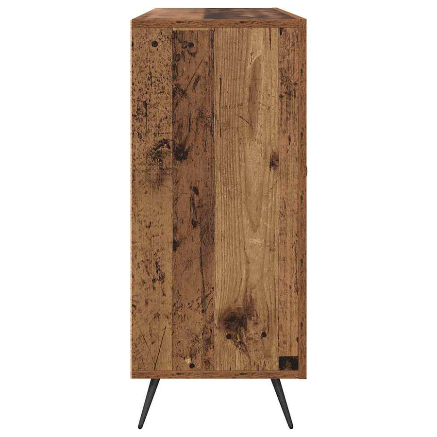 Dressoir Bruin 90 x 34 x 80 cm Bewerkt hout