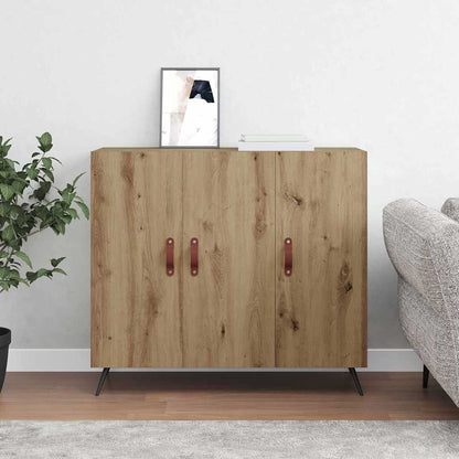 Dressoir Bruin 90 x 34 x 80 cm Bewerkt hout