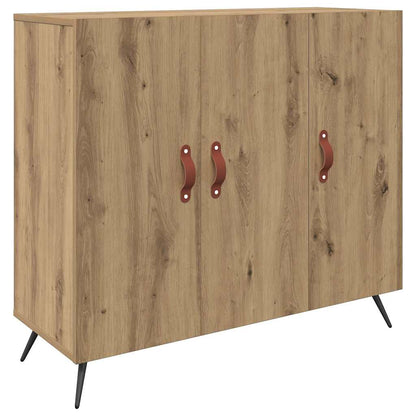 Dressoir Bruin 90 x 34 x 80 cm Bewerkt hout