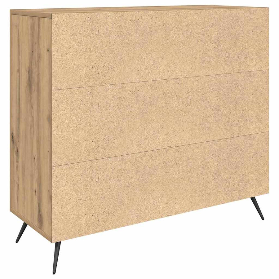 Dressoir Bruin 90 x 34 x 80 cm Bewerkt hout