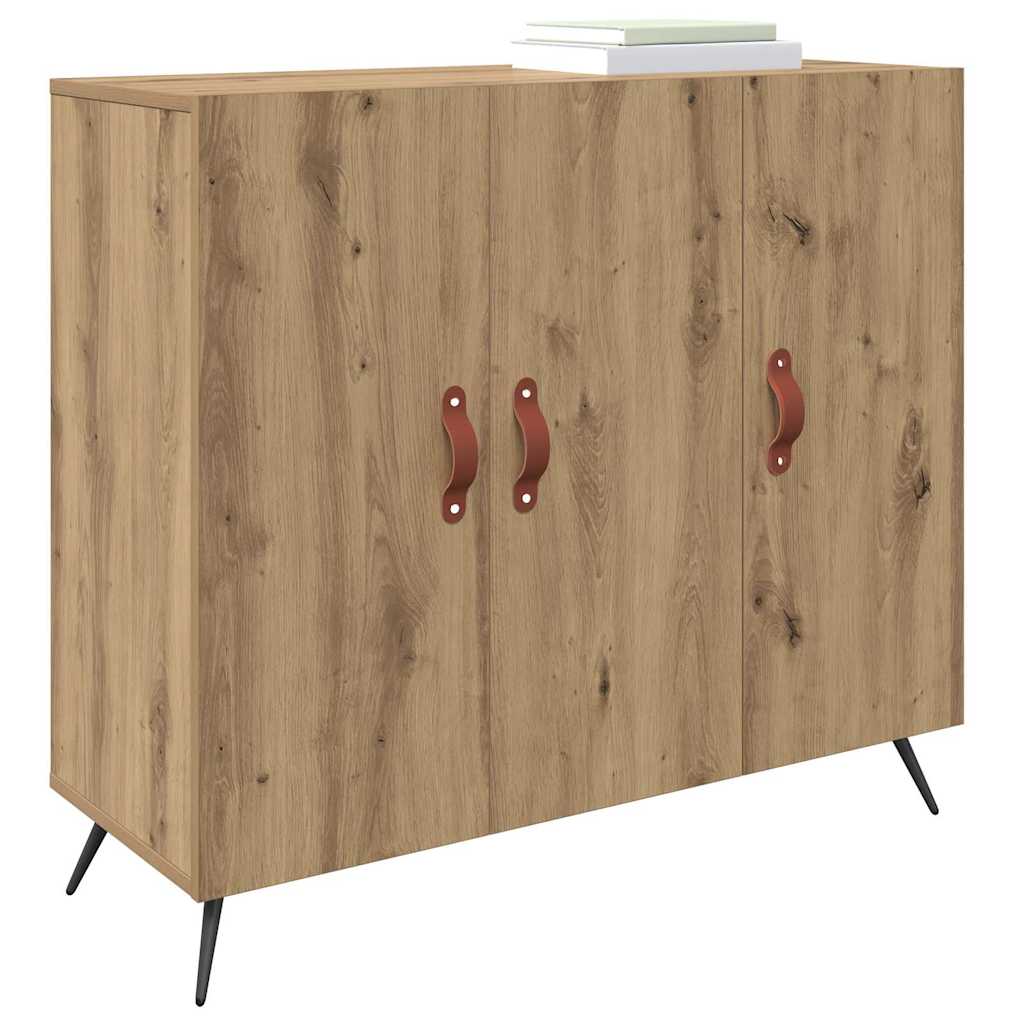 Dressoir Bruin 90 x 34 x 80 cm Bewerkt hout