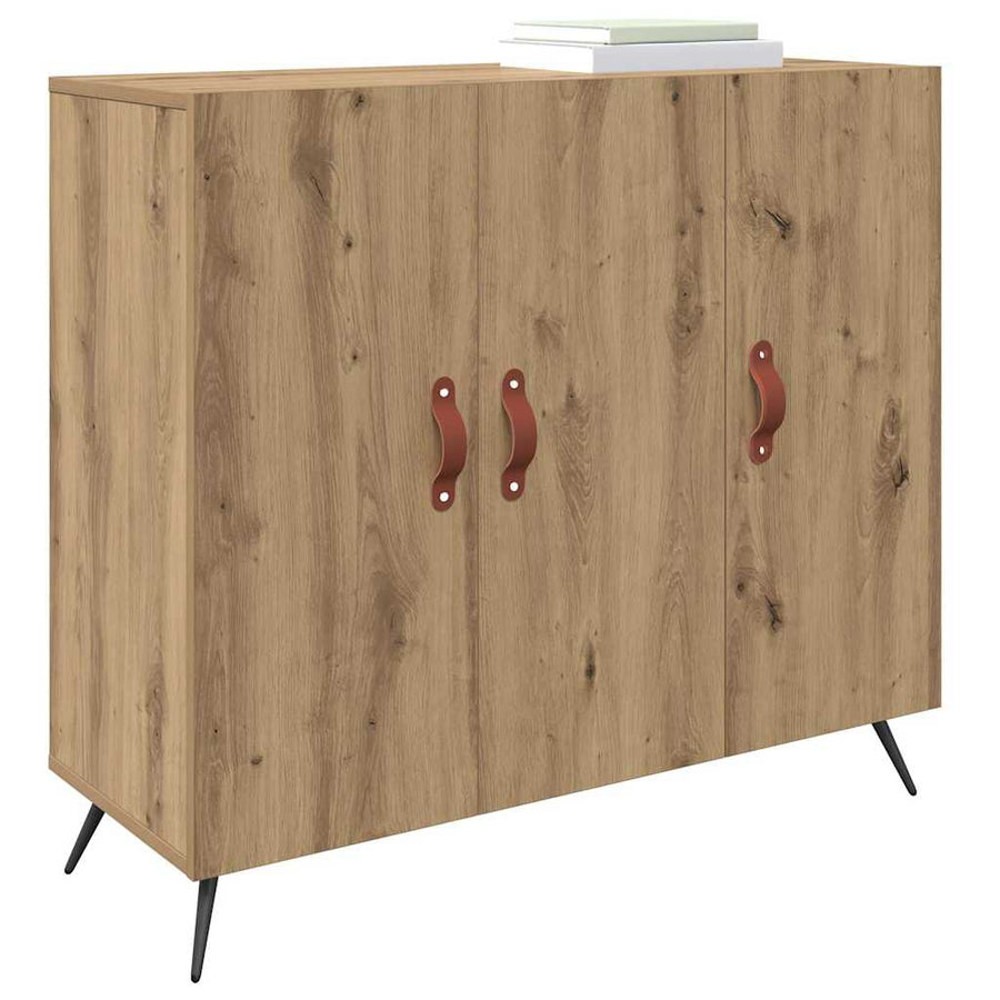 Dressoir Bruin 90 x 34 x 80 cm Bewerkt hout