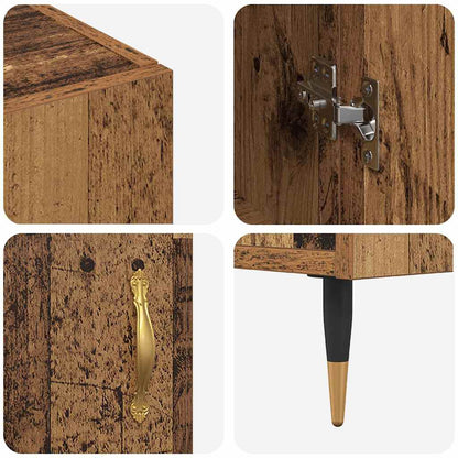 Dressoir Oudhout 90 x 34 x 80 cm Bewerkt hout