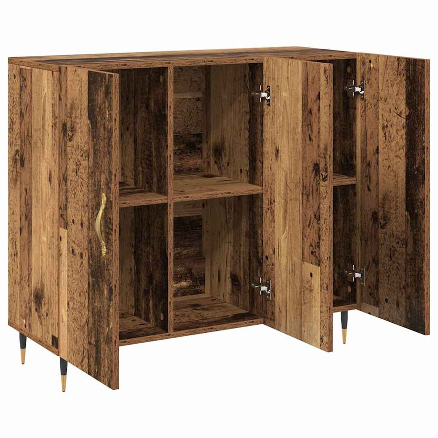 Dressoir Oudhout 90 x 34 x 80 cm Bewerkt hout