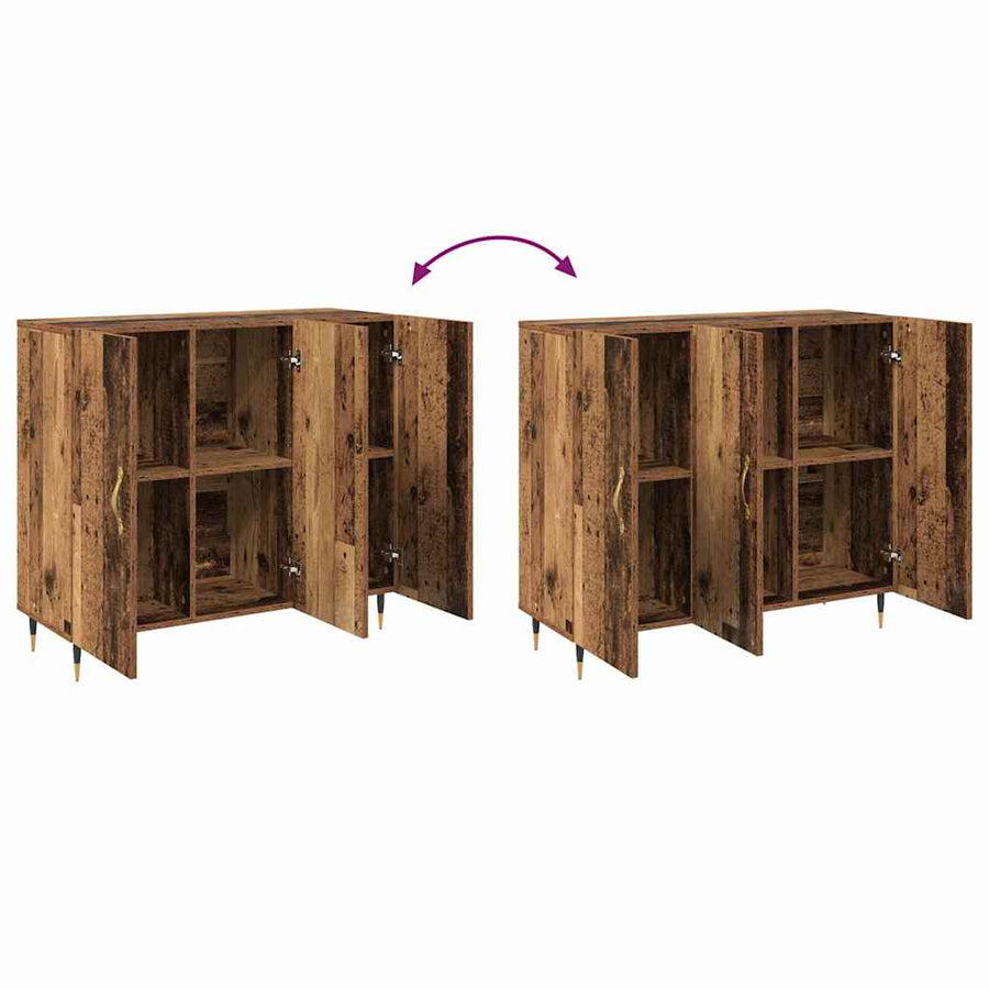 Dressoir Oudhout 90 x 34 x 80 cm Bewerkt hout