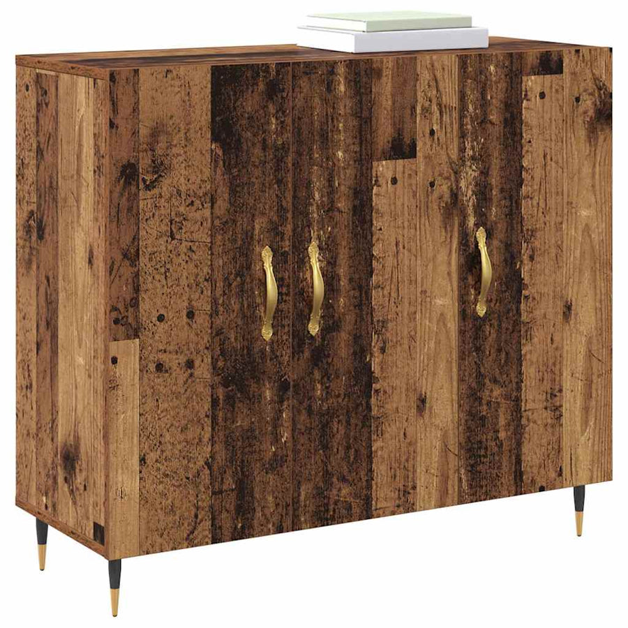 Dressoir Oudhout 90 x 34 x 80 cm Bewerkt hout