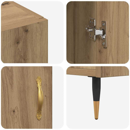 Dressoir Artisan Eiken 90 x 34 x 80 cm Bewerkt hout