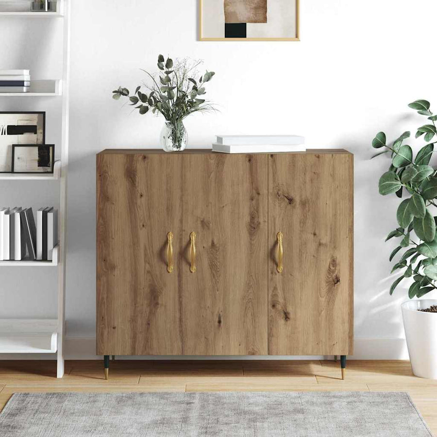 Dressoir Artisan Eiken 90 x 34 x 80 cm Bewerkt hout