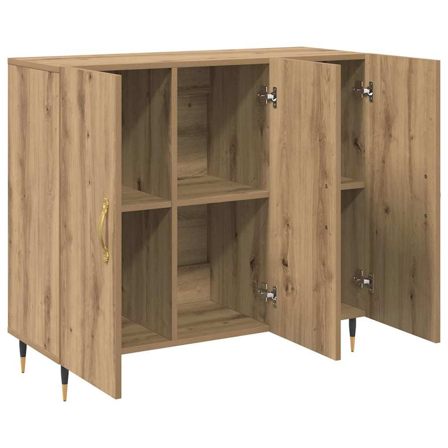 Dressoir Artisan Eiken 90 x 34 x 80 cm Bewerkt hout