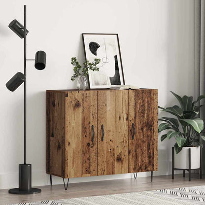 Dressoir Oudhout 90 x 32,5 x 80 cm Bewerkt hout