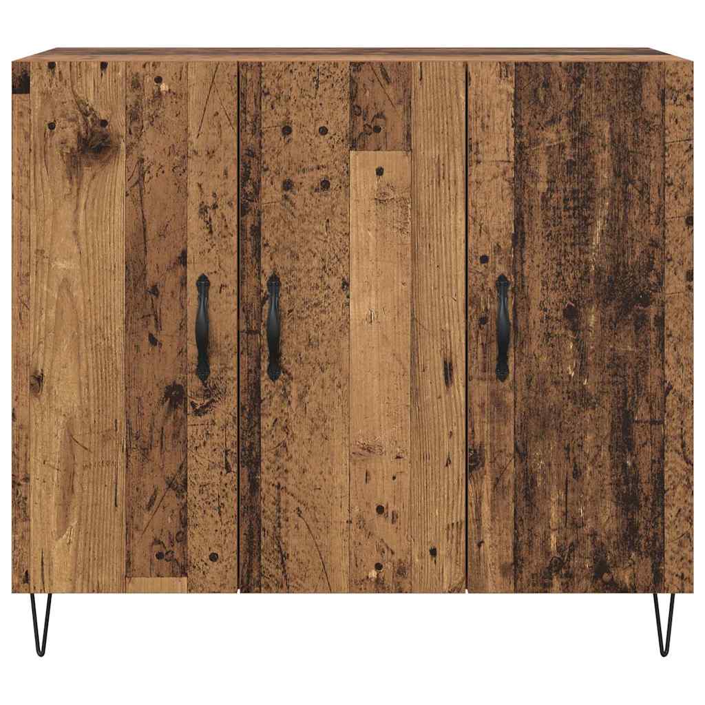 Dressoir Oudhout 90 x 32,5 x 80 cm Bewerkt hout