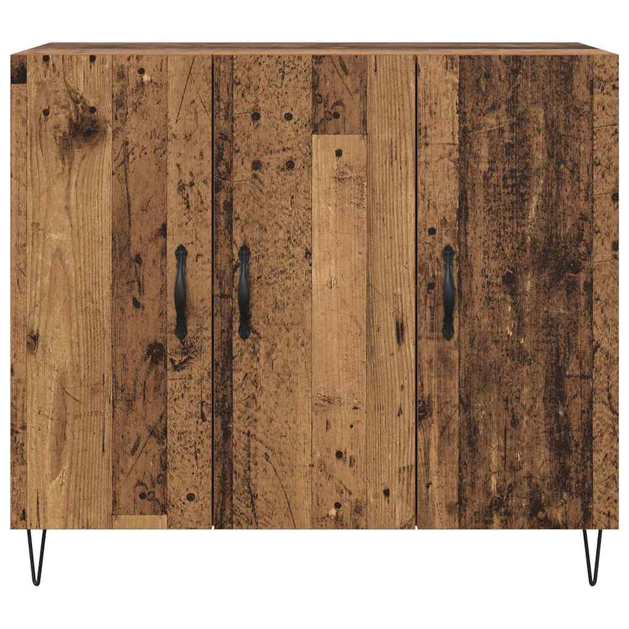 Dressoir Oudhout 90 x 32,5 x 80 cm Bewerkt hout
