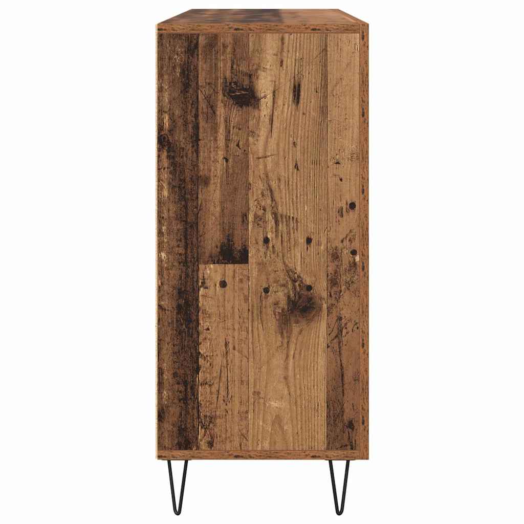 Dressoir Oudhout 90 x 32,5 x 80 cm Bewerkt hout