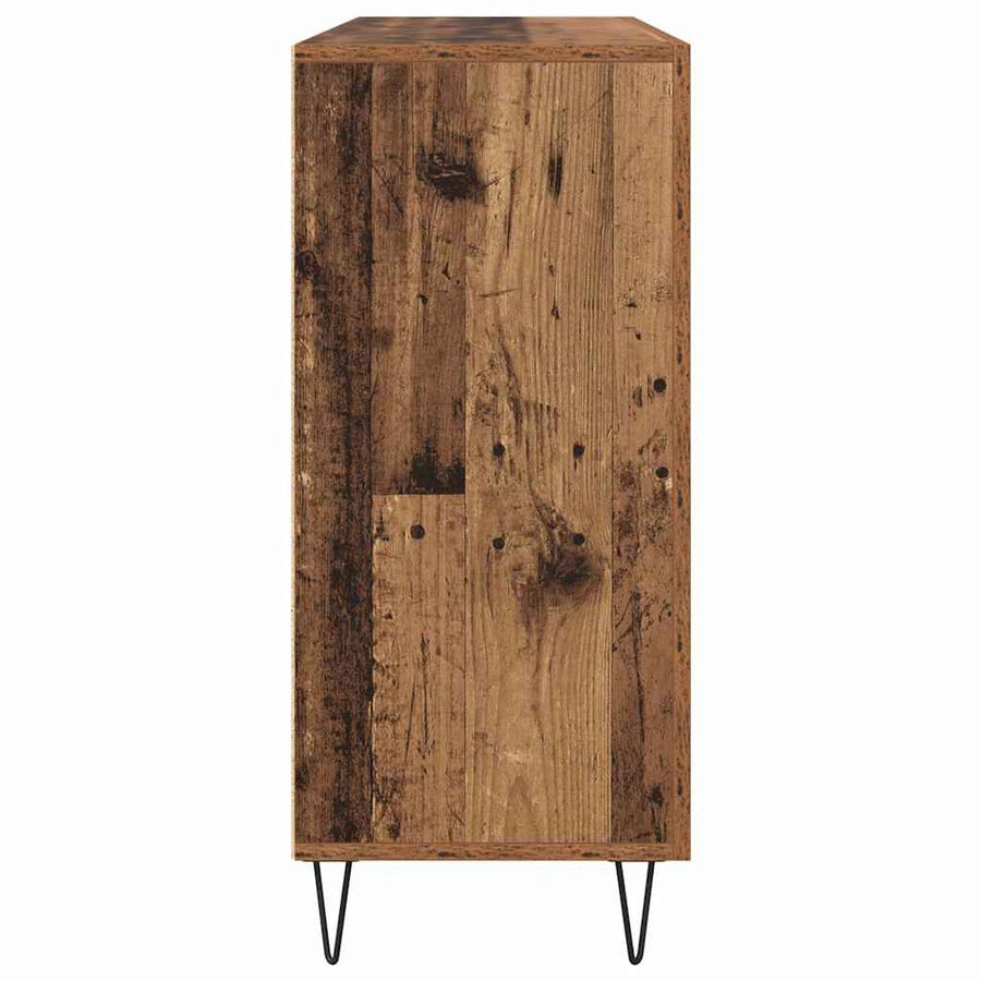 Dressoir Oudhout 90 x 32,5 x 80 cm Bewerkt hout