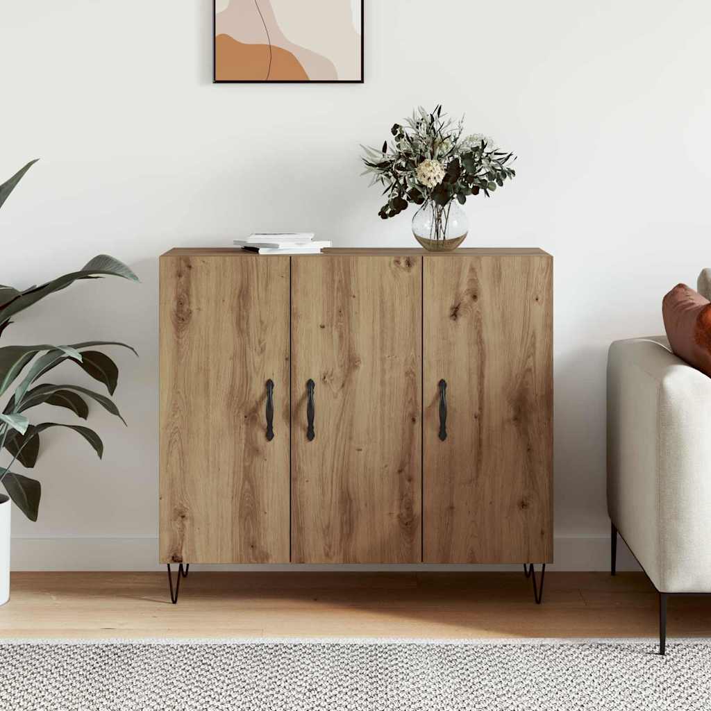 Dressoir Artisan Eiken 90 x 32,5 x 80 cm Bewerkt hout