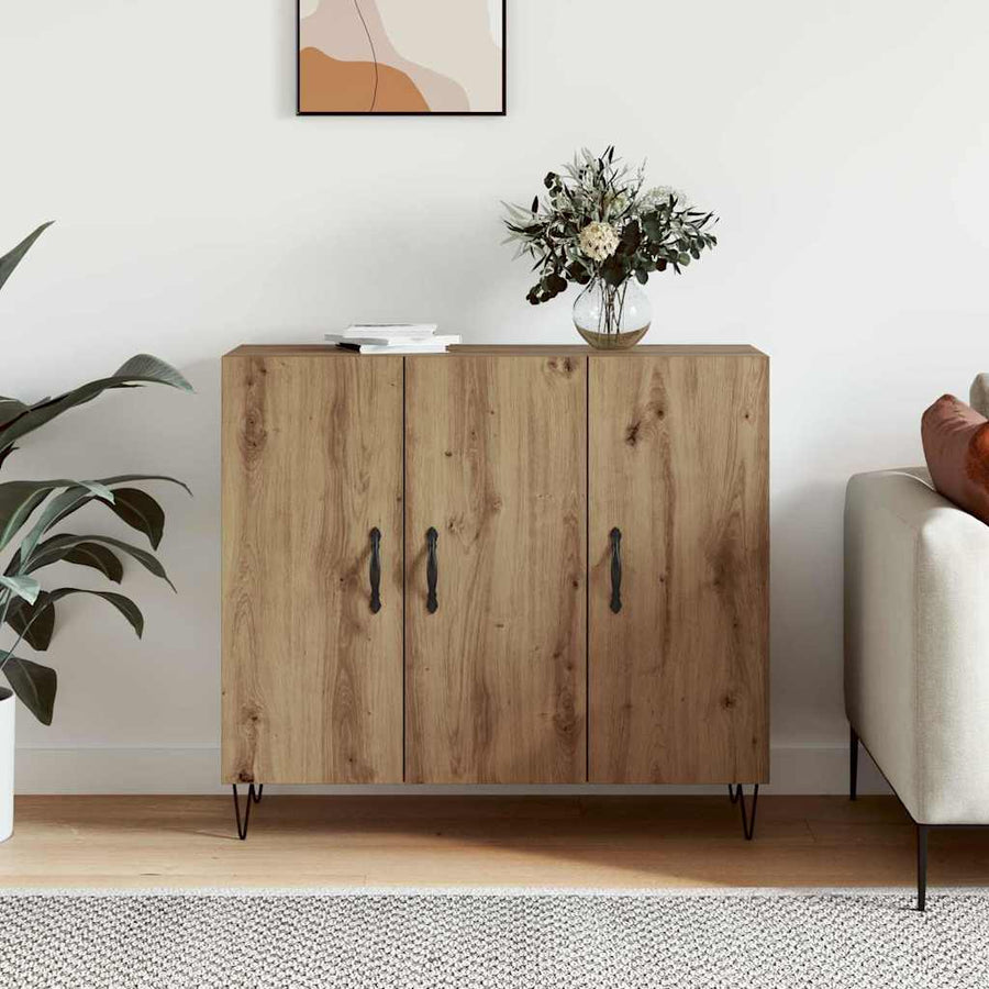 Dressoir Artisan Eiken 90 x 32,5 x 80 cm Bewerkt hout