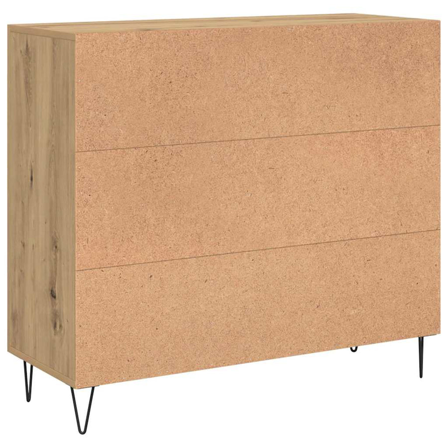 Dressoir Artisan Eiken 90 x 32,5 x 80 cm Bewerkt hout