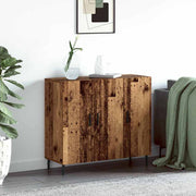 Dressoir 90x34x80 cm bewerkt hout oudhout