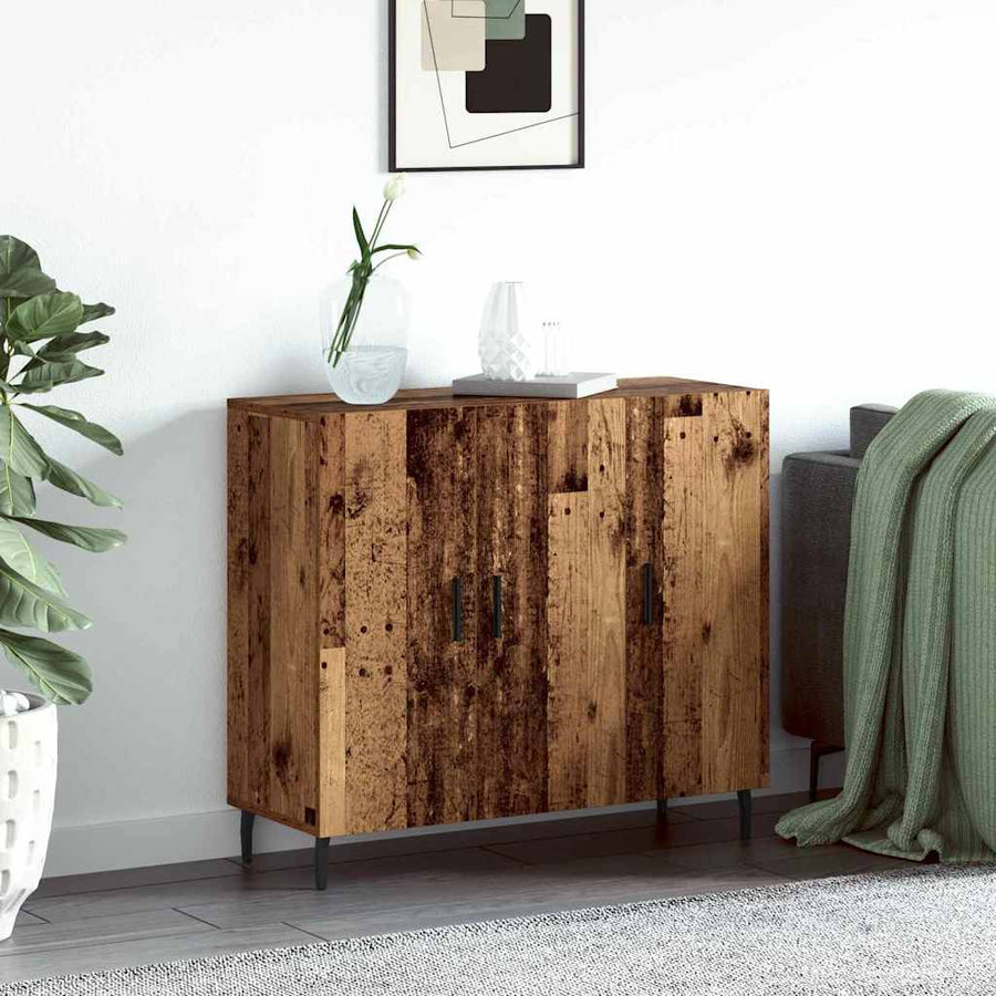 Dressoir Oudhout 90 x 34 x 80 cm Bewerkt hout
