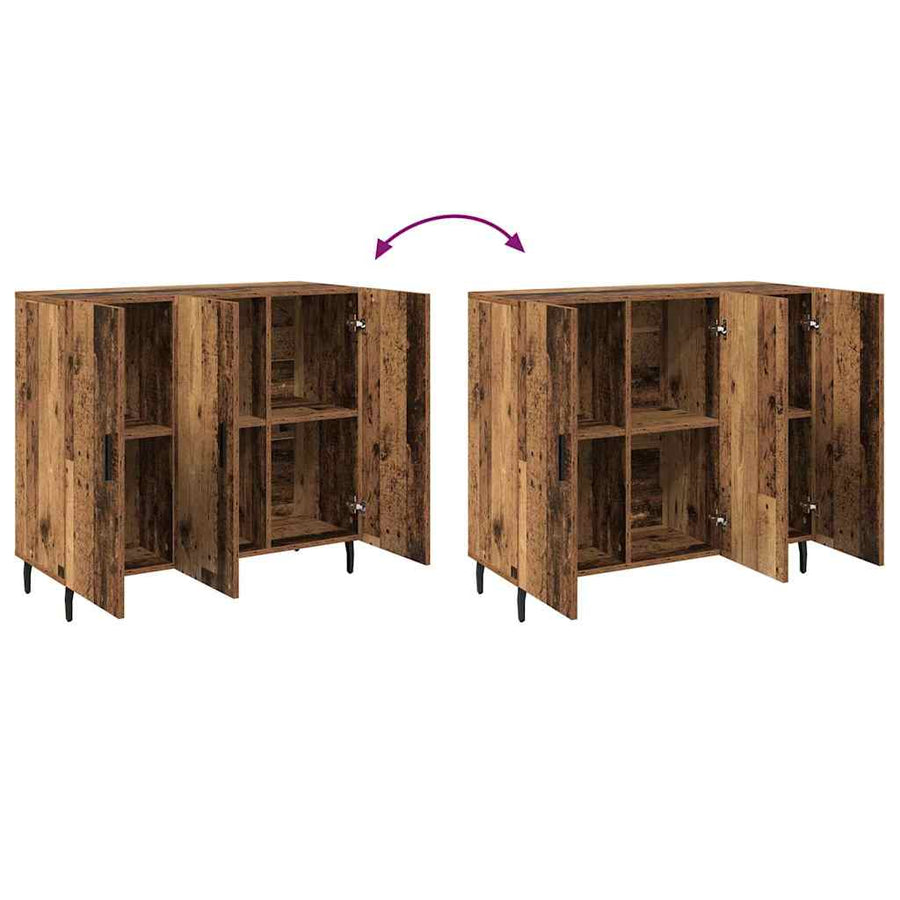 Dressoir Oudhout 90 x 34 x 80 cm Bewerkt hout