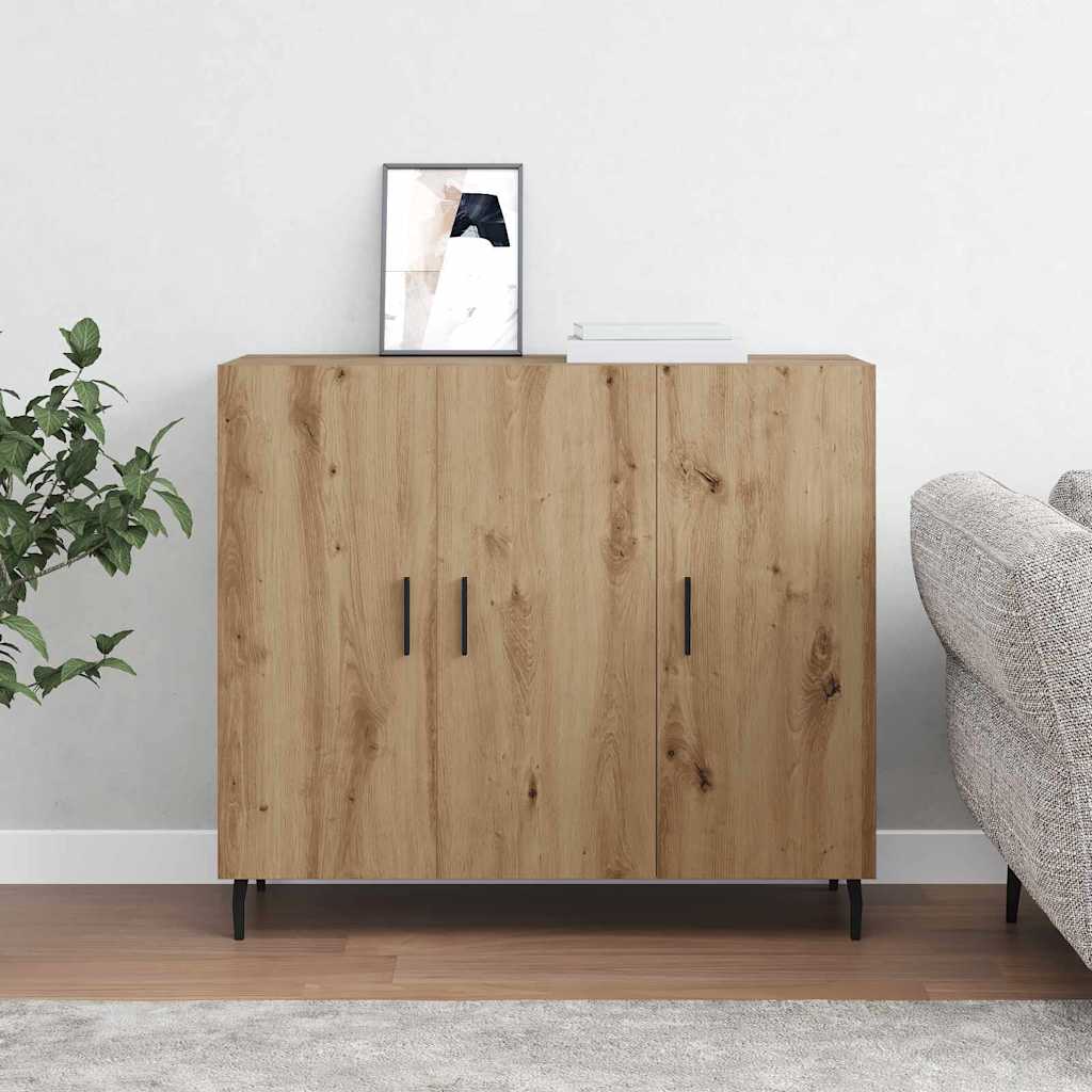 Dressoir Artisan Eiken 90 x 34 x 80 cm Bewerkt hout