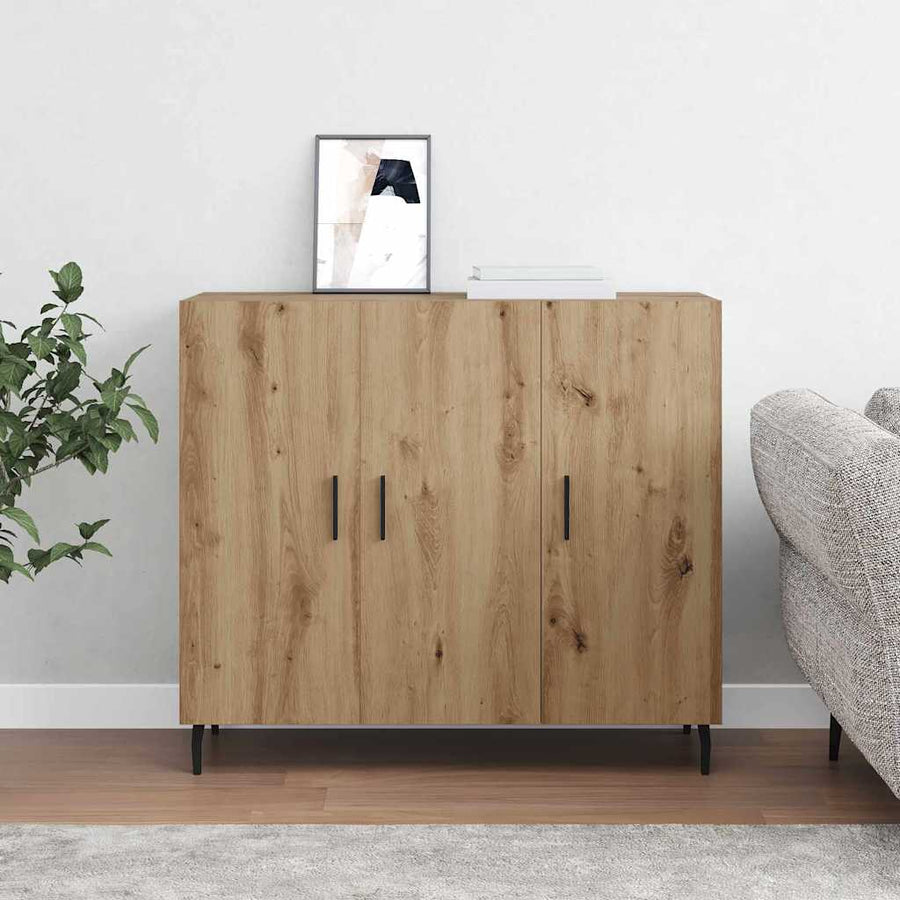 Dressoir Artisan Eiken 90 x 34 x 80 cm Bewerkt hout