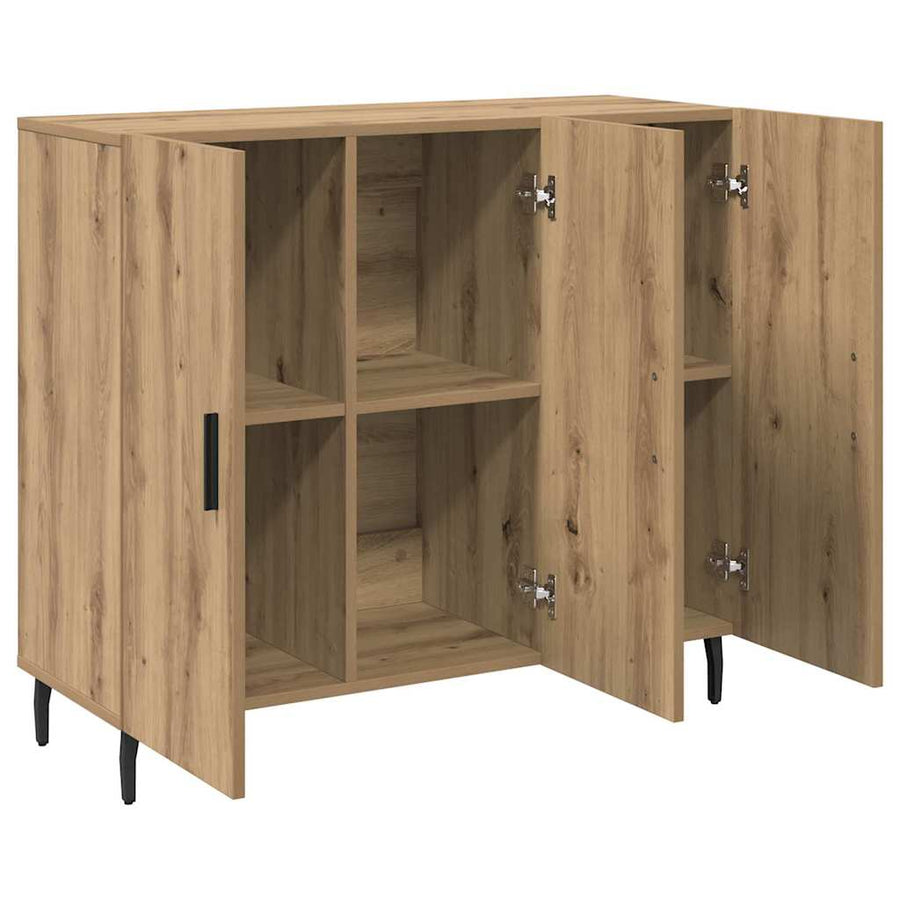 Dressoir Artisan Eiken 90 x 34 x 80 cm Bewerkt hout