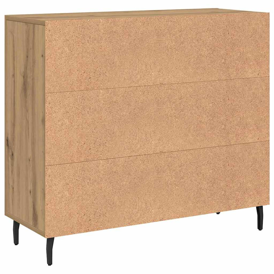 Dressoir Artisan Eiken 90 x 34 x 80 cm Bewerkt hout