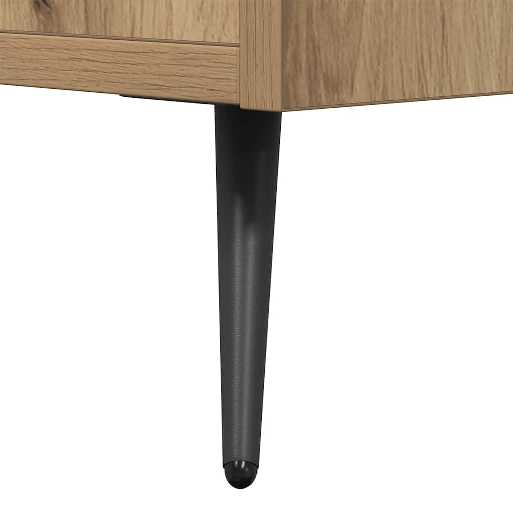 TV-kast artisanaal eikenkleurig 150 x 30 x 50 cm Bewerkt hout