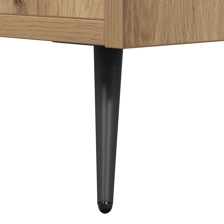 TV-kast artisanaal eikenkleurig 150 x 30 x 50 cm Bewerkt hout
