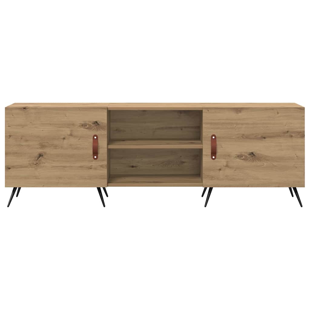 TV-kast artisanaal eikenkleurig 150 x 30 x 50 cm Bewerkt hout