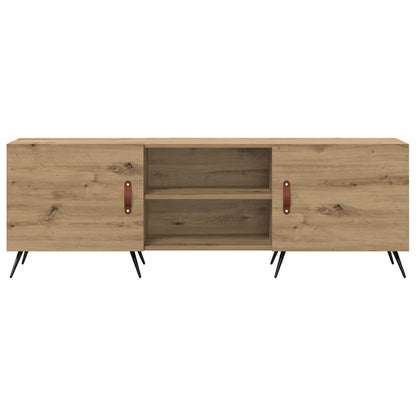 TV-kast artisanaal eikenkleurig 150 x 30 x 50 cm Bewerkt hout