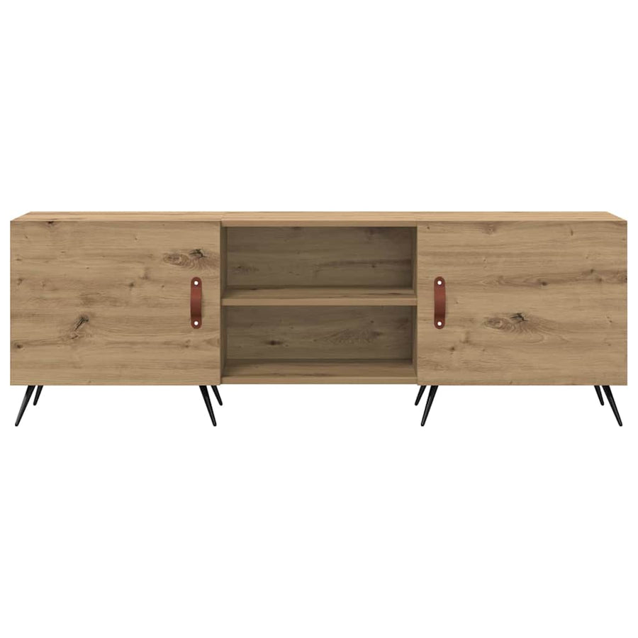 TV-kast artisanaal eikenkleurig 150 x 30 x 50 cm Bewerkt hout