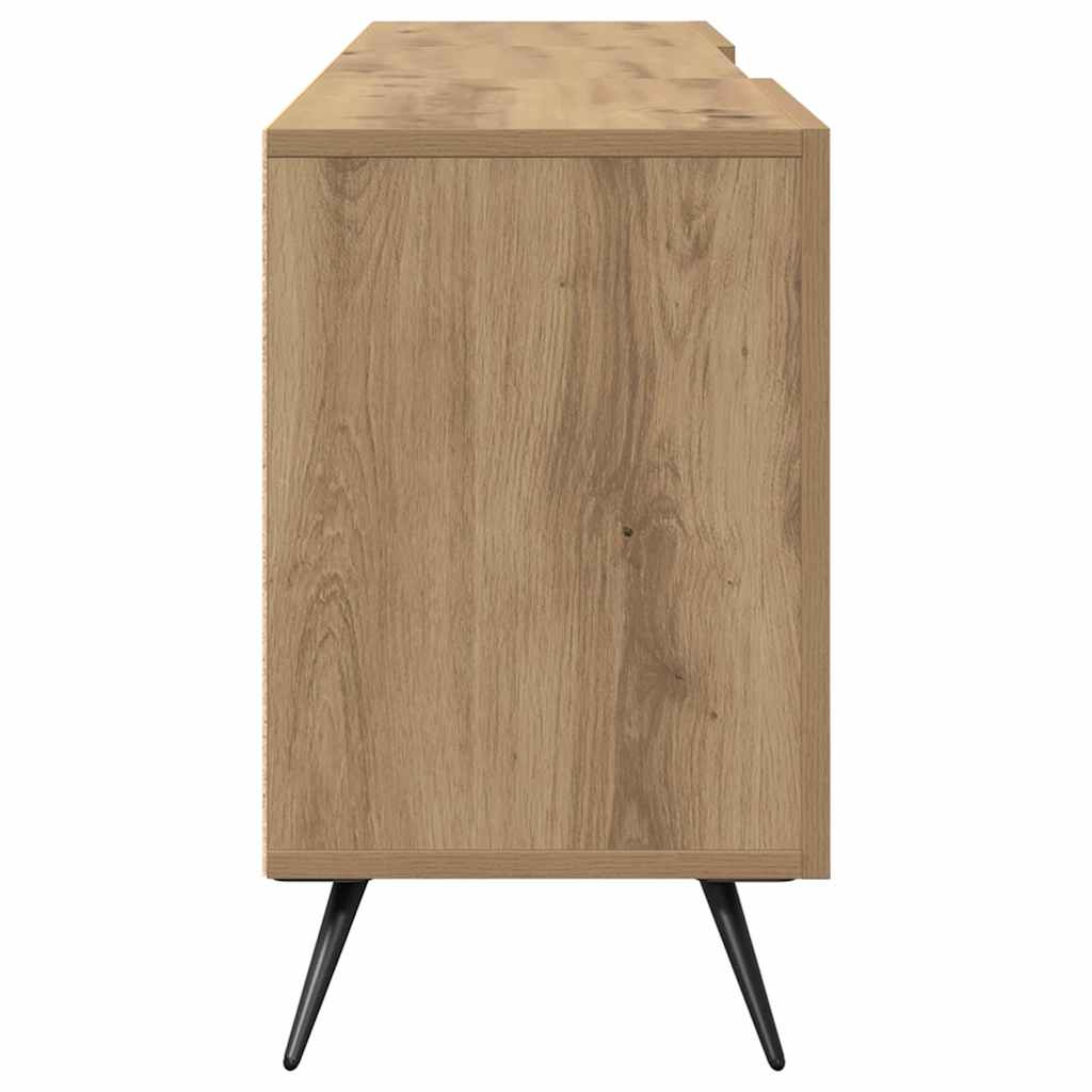 TV-kast artisanaal eikenkleurig 150 x 30 x 50 cm Bewerkt hout