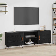 Tv-kast 150x30x50 cm zwart eiken bewerkt hout