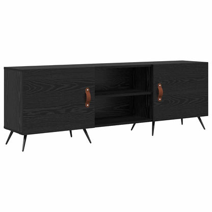 TV-kast Zwart eiken 150 x 30 x 50 cm Bewerkt hout