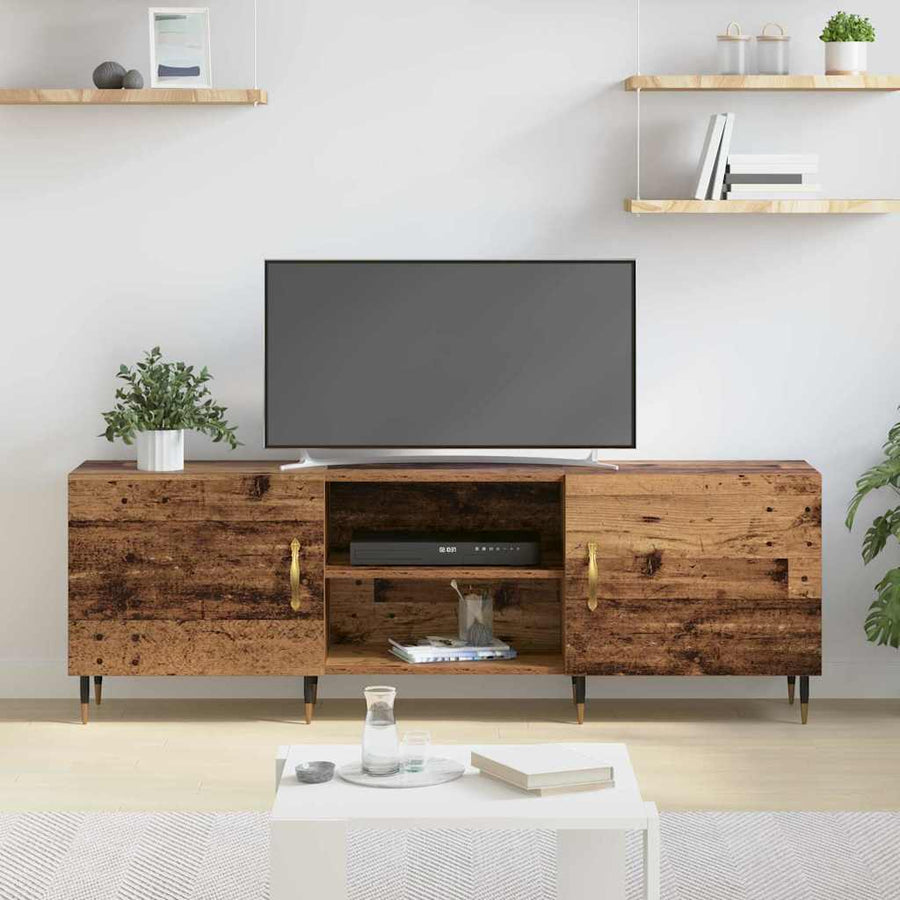 TV-kast Oud hout 150 x 30 x 50 cm Bewerkt hout