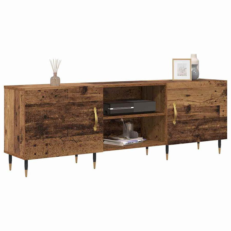 TV-kast Oud hout 150 x 30 x 50 cm Bewerkt hout