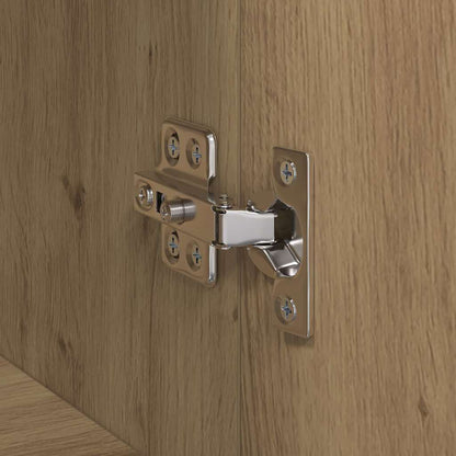 TV-kast artisanaal eikenkleurig 150 x 30 x 50 cm Bewerkt hout