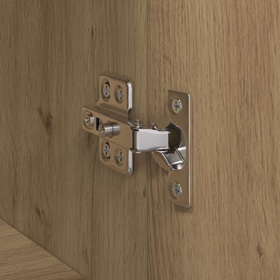 TV-kast artisanaal eikenkleurig 150 x 30 x 50 cm Bewerkt hout