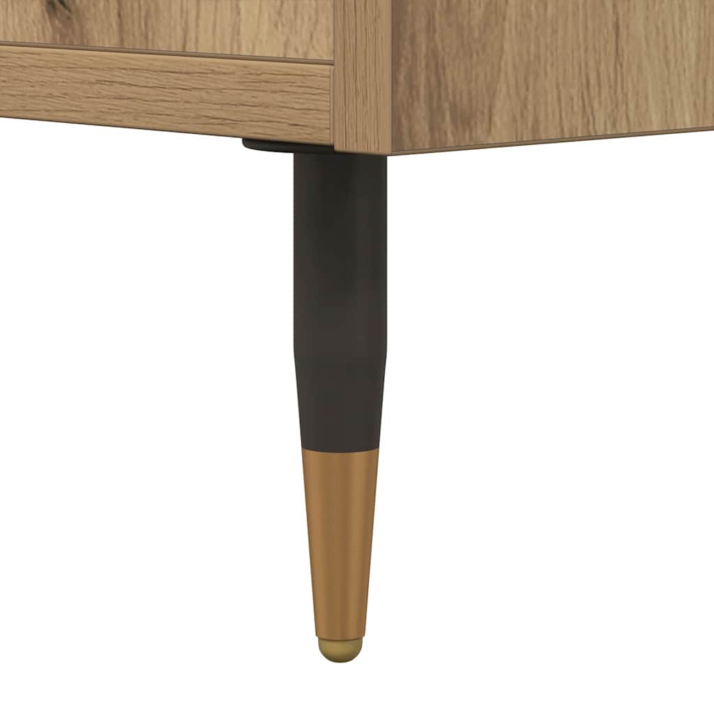 TV-kast artisanaal eikenkleurig 150 x 30 x 50 cm Bewerkt hout