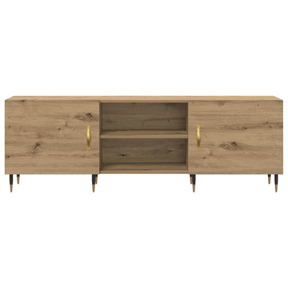 TV-kast artisanaal eikenkleurig 150 x 30 x 50 cm Bewerkt hout