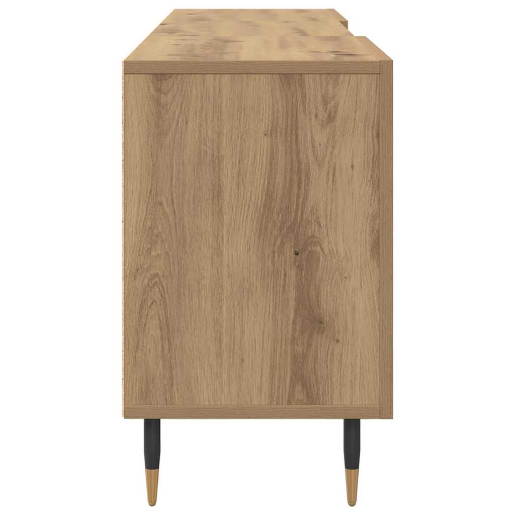 TV-kast artisanaal eikenkleurig 150 x 30 x 50 cm Bewerkt hout