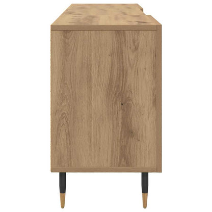 TV-kast artisanaal eikenkleurig 150 x 30 x 50 cm Bewerkt hout
