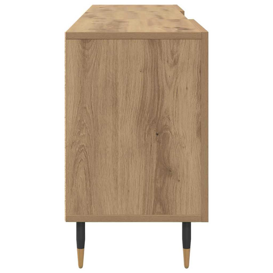 TV-kast artisanaal eikenkleurig 150 x 30 x 50 cm Bewerkt hout