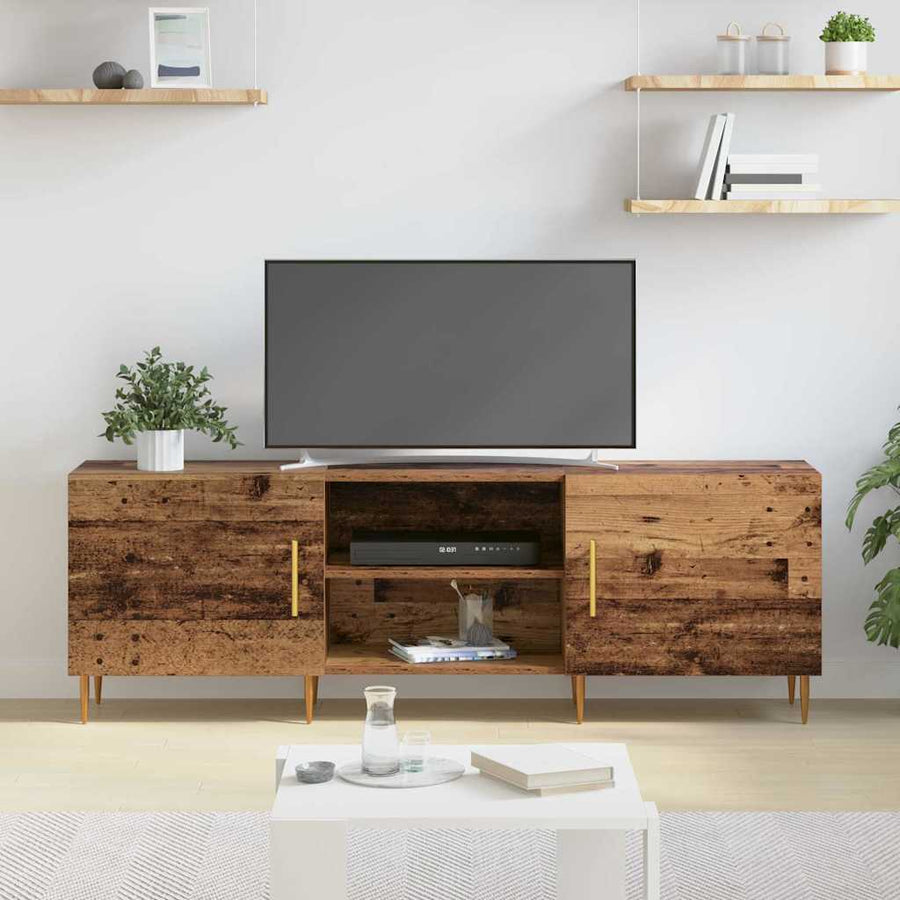 TV-kast Oud hout 150 x 30 x 50 cm Bewerkt hout