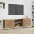 TV-kast 150x30x50 cm bewerkt hout artisanaal eiken