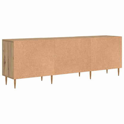 TV-kast artisanaal eikenkleurig 150 x 30 x 50 cm Bewerkt hout